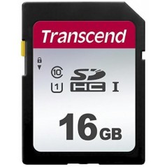 "Transcend SD Card SDHC 300S 16GB - High-Speed Performance & Reliability - TS16GSDC300S"